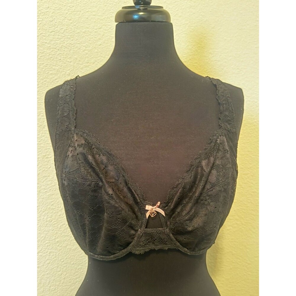 Body by Victoria Black Lace Underwire Bra 38DD